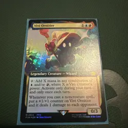 Vivi Ornitier 0514 - Extended Art Borderless - FOIL - MTG Final Fantasy - NM - Image 1