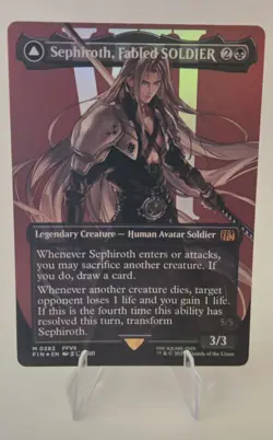 Sephiroth, Fabled SOLDIER (0382) (Borderless) Final Fantasy Foil - Image 1