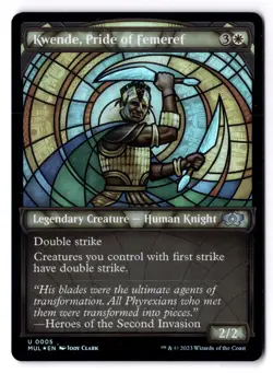 Kwende, Pride Of Femeref NM/M* FOIL SHOWCASE March Of The Machines -UnltdCards - Image 1