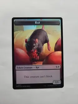 MTG - Rat Food (0013) Double-Sided Token Wilds of Eldraine Foil - Image 1