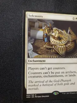 Solemnity Hour of Devastation NM Rare Enchantment Magic The Gathering MTG - Image 2