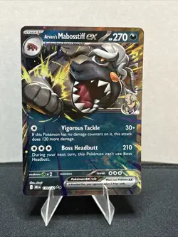 Pokemon TCG Arven's Mabosstiff EX Destined Rivals 139/182 NM/MINT - Image 1