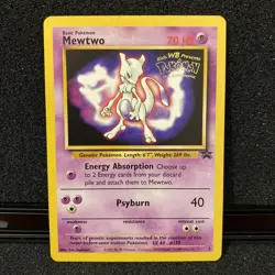 Pokemon TCG Mewtwo Wizards Black Star Promos 3 Regular WB Movie Promo Sts - Image 1