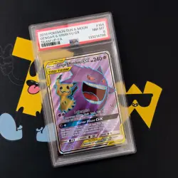 Pokemon TCG- Gengar & Mimikyu GX 164/181 - Team Up Tag Team - PSA 8 Near MINT - Image 2