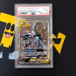 Pokemon TCG - Garchomp & Giratina GX SM193 PSA 9 - Tag Team Sun & Moon Promo - Image 1