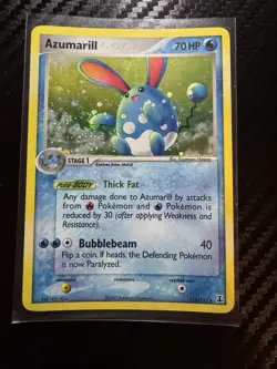 Pokemon TCG Azumarill Holo 114/113 Ex Delta Species 2005 secret rare - Image 1