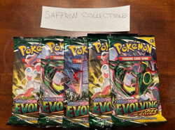 (5) Pokemon TCG Sword & Shield Evolving Skies Booster Packs - Image 1