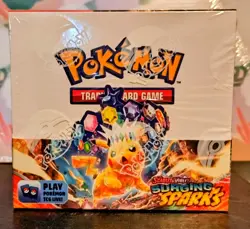 Pokemon TCG Scarlet & Violet SURGING SPARKS BOOSTER BOX Sealed 36 Packs - Image 1