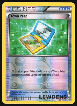 Town Map - 150/162 - Reverse Holo Uncommon - XY Breakthrough - Pokemon - Image 1