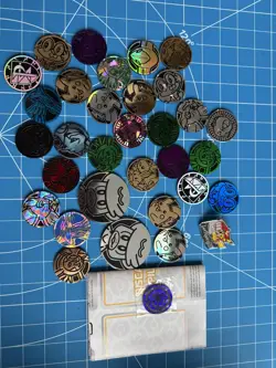 Lot Of 30 Official Pokemon TCG Coins - Image 1