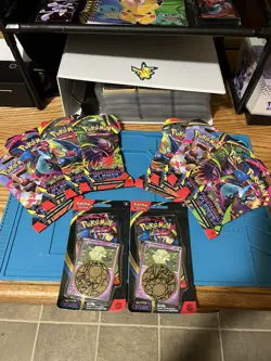 Pokemon TCG: Phantasmal Flames Sleeved Booster Packs LOT Of 10 - Image 1