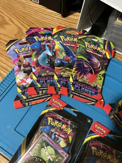 Pokemon TCG: Phantasmal Flames Sleeved Booster Packs LOT Of 10 - Image 4