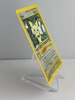 2001 Pokemon Black Star Promo #35 Pichu reverse foil holo Pokemon league LP/NM - Image 4