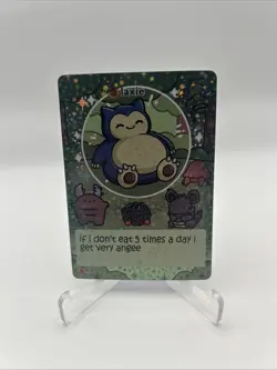 Pokiebubies 1st Edition Fan Art Chef Ken Lee Laxie #43 Snorlax V2 Holo Pokemon - Image 1