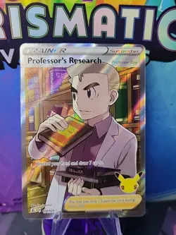 Pokemon TCG Professors Research Professor Oak 24/25 Celebrations Holo NM - Image 1