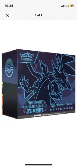 Pokemon Phantasmal Flames Pokemon Center Exclusive PKC Elite Trainer Box ETB - Image 1
