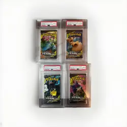 Pokemon Team Up Graded Booster Pack Art Set - PSA 8 MINT 2019 -Rare- Sun + Moon - Image 1