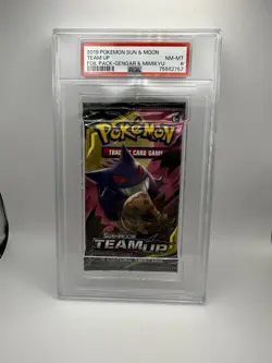 Pokemon Team Up Graded Booster Pack Art Set - PSA 8 MINT 2019 -Rare- Sun + Moon - Image 4