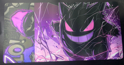 POKEMON TCG - GENGAR SPRAK ART STYLE - RUBBER PLAYMAT -60CM X 30CM - Image 1