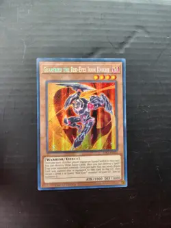 Yugioh! Gearfried the Red-Eyes Iron Knight LDS1-EN011 Secret Rare Promo - Image 1