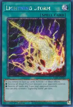 Yugioh! Lightning Storm - RA01-EN061 - Platinum Secret Rare - 1st Edition Near M - Image 1