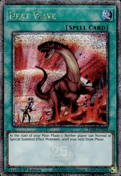 Heat Wave - Quarter Century Secret Rare 1st Edition RA03-EN058 - NM - YuGiOh - Image 1