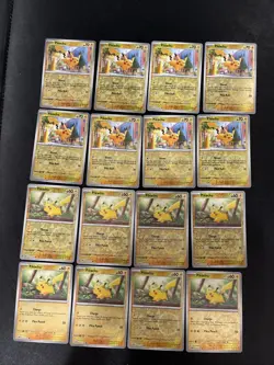 Pokemon Pikachu LOT 16x Cards Reverse Holos 018/091 025/165 151 Paldea Paldean - Image 1