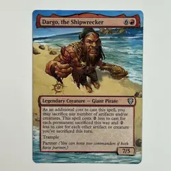MTG Drago, The Shipwrecker Hand Painted Altered Card EDH Alter Partner Commander - Image 1