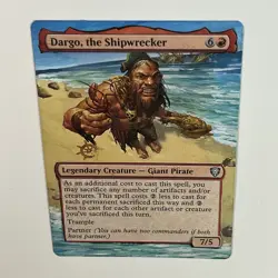 MTG Drago, The Shipwrecker Hand Painted Altered Card EDH Alter Partner Commander - Image 2