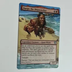 MTG Drago, The Shipwrecker Hand Painted Altered Card EDH Alter Partner Commander - Image 3