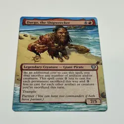 MTG Drago, The Shipwrecker Hand Painted Altered Card EDH Alter Partner Commander - Image 5