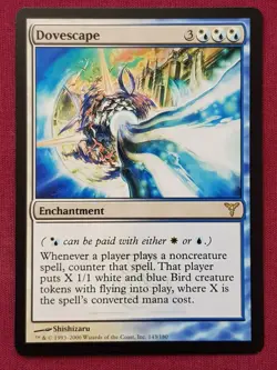 Magic The Gathering DISSENSION DOVESCAPE blue/white card MTG - Image 1