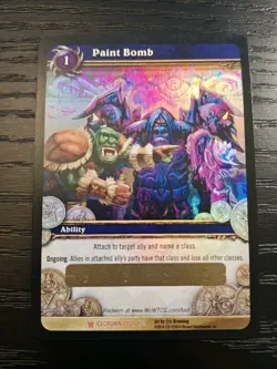 Unscratched Paint Bomb World Of Warcraft TCG Loot Card - Image 1