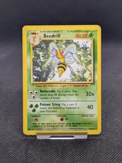 Beedrill 17/102 Rare Base Set Pokemon Card WOTC LP EXCELLENT - Image 1