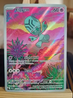 Elgyem 120/086 Pokemon TCG Black Bolt Illustration Rare Card - English - NM/M - Image 1
