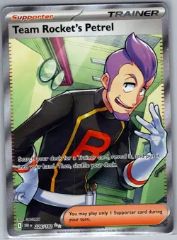 Team Rocket's Petrel 226/182 SV10: Destined Rivals - Pokemon Card - NM - Image 1