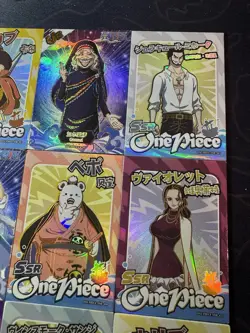 One Piece 9 x Collectible Character Anime Cards Luffy Zoro Chopper Ace Sanji SSR - Image 3