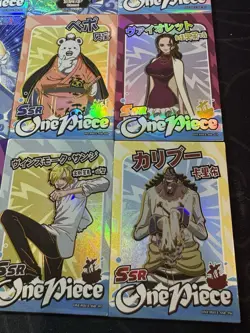 One Piece 9 x Collectible Character Anime Cards Luffy Zoro Chopper Ace Sanji SSR - Image 4