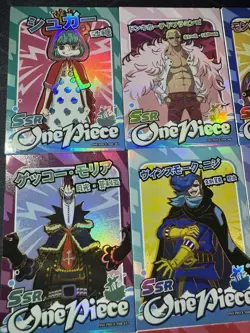 One Piece 9 x Collectible Character Anime Cards Luffy Zoro Chopper Ace Zoro SSR - Image 2