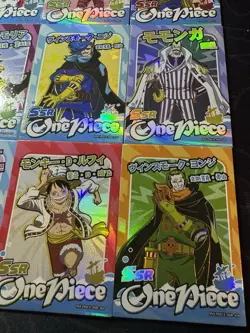 One Piece 9 x Collectible Character Anime Cards Luffy Zoro Chopper Ace Zoro SSR - Image 4