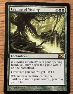 Magic The Gathering 2011 Leyline of Vitality #183 MTG M11 Green - Image 1