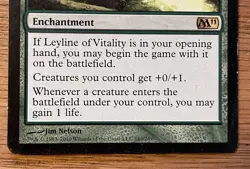 Magic The Gathering 2011 Leyline of Vitality #183 MTG M11 Green - Image 3