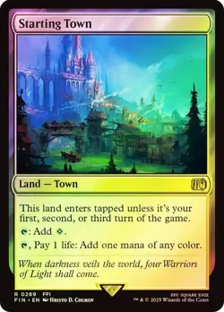 Starting Town FOIL - 0289 - Rare - Final Fantasy FIN MTG - Image 1
