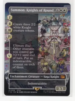 MTG Final Fantasy Mythic #0359 Summon Knights Of Round - Image 1