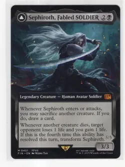 MTG Final Fantasy Mythic #0451 Sephiroth Fabled Soldier - Image 1