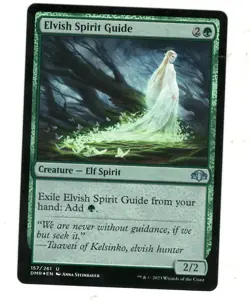 MTG Elvish Spirit Guide Foil Dominaria Remastered Magic the Gathering - Image 1