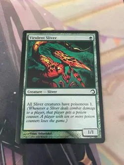 MTG - VIRULENT SLIVER - FOIL - PREMIUM DECK SLIVERS - LP - Image 1