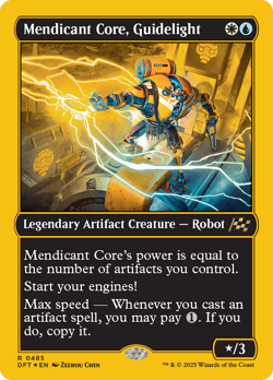 Mendicant Core, Guidelight (First-Place Foil) Aetherdrift - Moderately Played Fo - Image 1