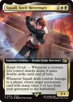 Squall, SeeD Mercenary EXTENDED - 0509 - Rare - Final Fantasy FIN MTG - Image 1