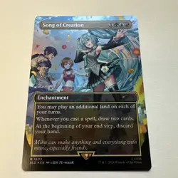MTG Song Of Creation RAINBOW FOIL Secret Lair Hatsune Miku 1603 NM - Image 1
